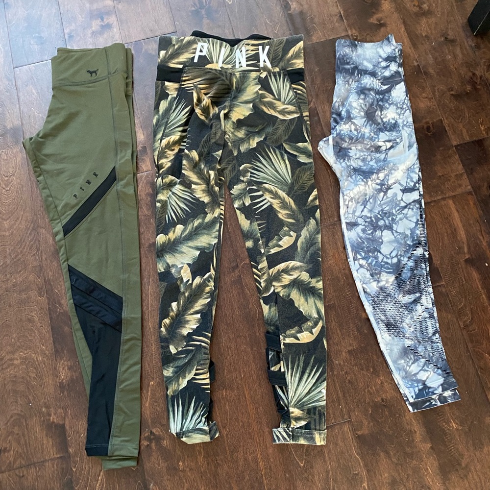 3 pairs VS PINK Leggings